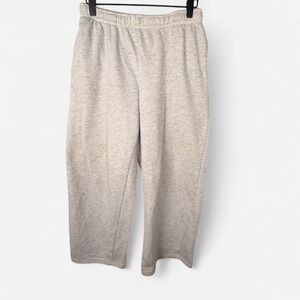 Heather Gray Wide Leg Sweatpants